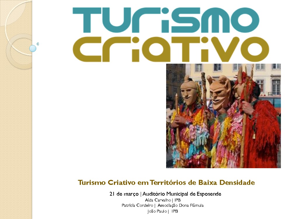 Turismo Criativo em Territórios de Baixa Densidade